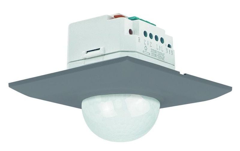 NIKO PIR Bewegungsmelder Swiss Garde 360 Plus IP20, Eckig, Alu