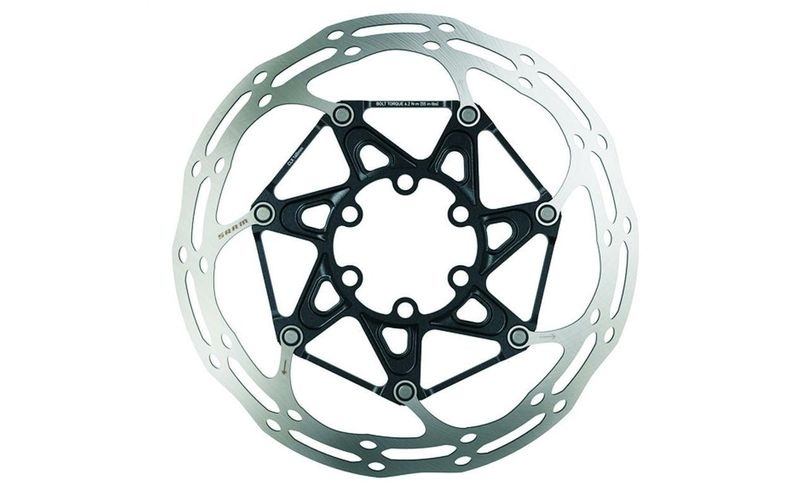 SRAM Centerline Rounded Bremsscheibe zweiteilig silber/schwarz 160mm 2019 Bremsscheiben