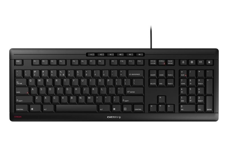 CHERRY Stream USB-Tastatur Schwarz