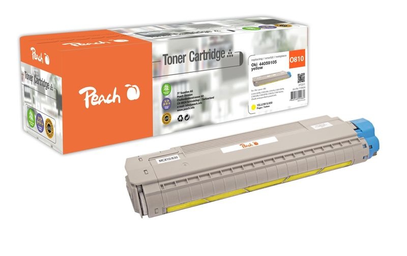 Peach Tonermodul gelb kompatibel zu OKI 44059105