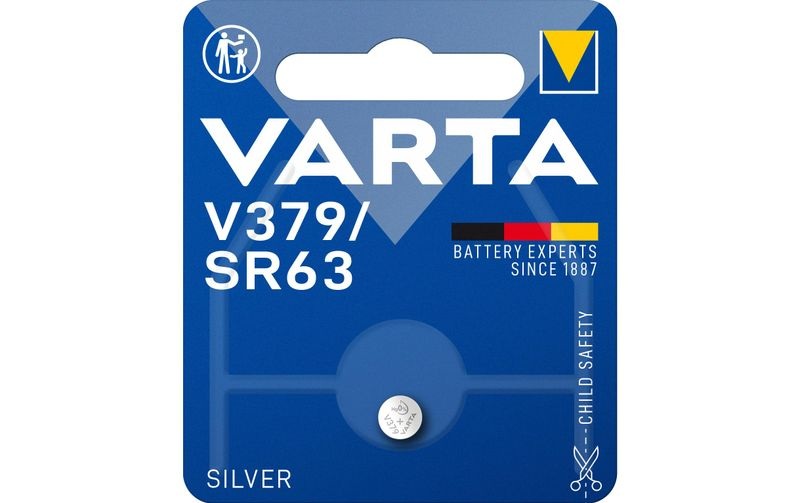 Varta Electronics SR63 Knopfzelle 379 Silberoxid 15 mAh 1.55 V 1 St.