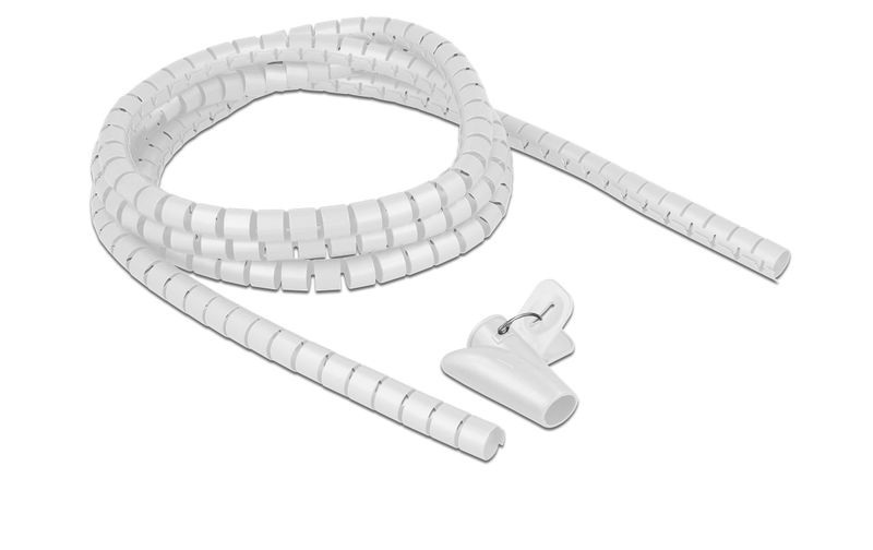 Spiralschlauch mit Einziehwerkzeug 2,5 m x 15 mm, Kabelschlauch