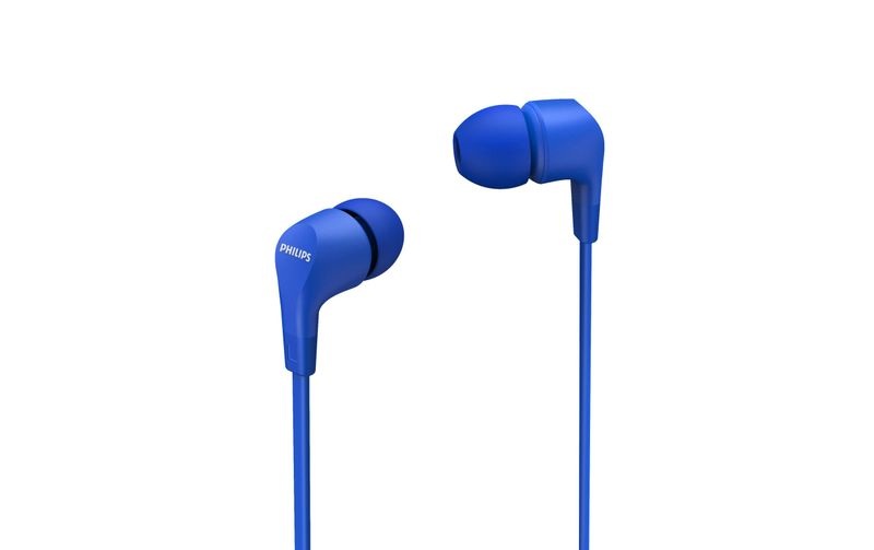Philips E1105BL HiFi In Ear Kopfhörer In Ear Lautstärkeregelung Blau