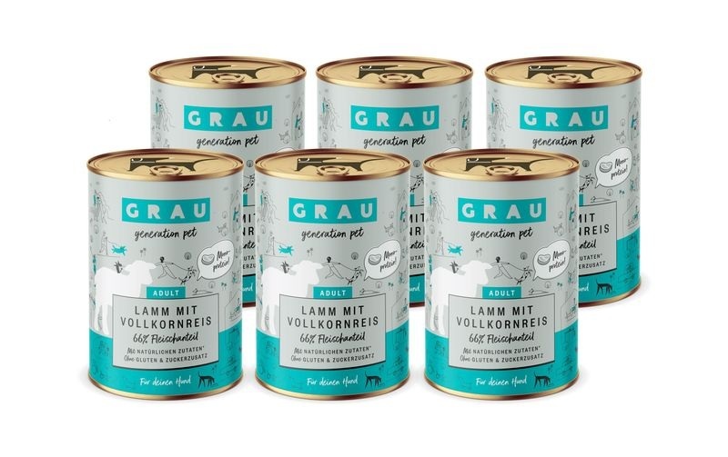 Grau - Generation Pet Nassfutter Lamm mit Vollkornreis - Natur -