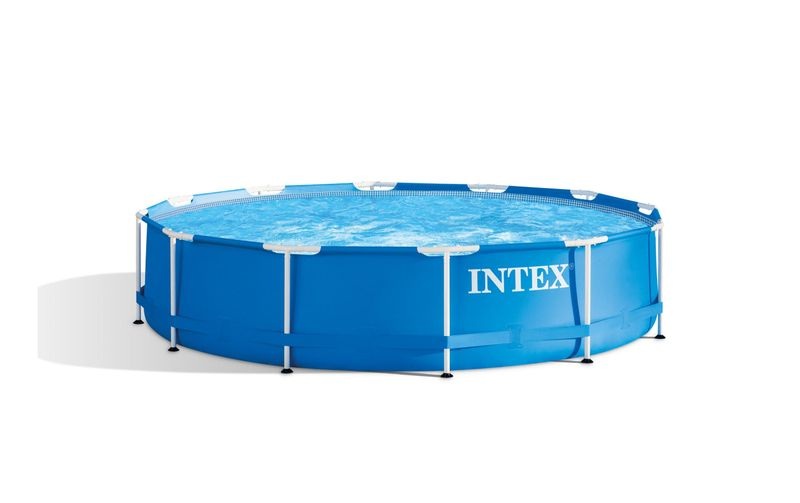Stahlwand Pool Intex Pool Metal Frame 6503 l 366cm x 76 cm inkl. Filterpumpe
