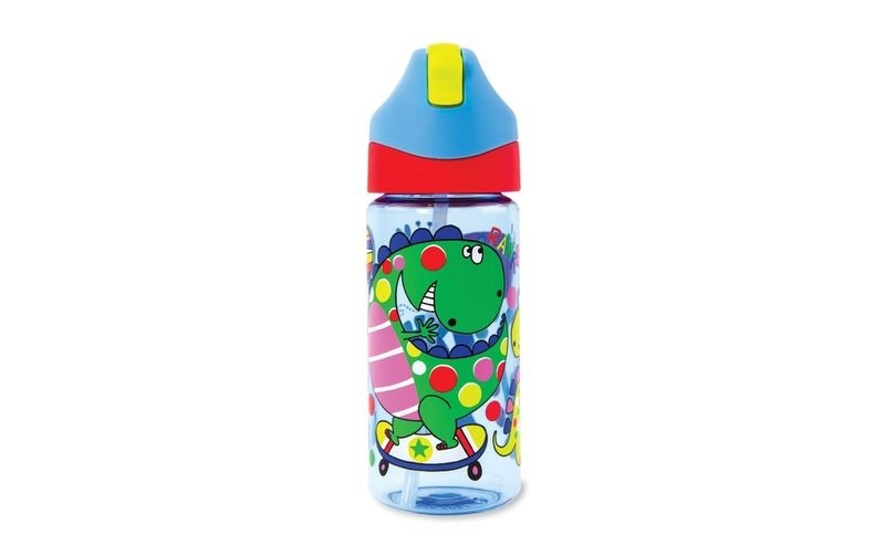 Partystrolche Trinkflasche DINOSAURS (350ml) in bunt