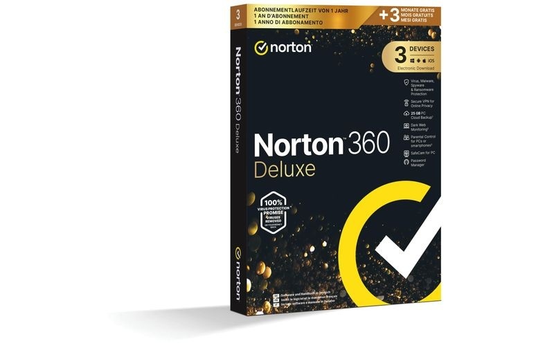 Norton 360 Gold 25Gb 3 Device 15Mo [PC/Mac/Android/iOS] Physisch (Box)