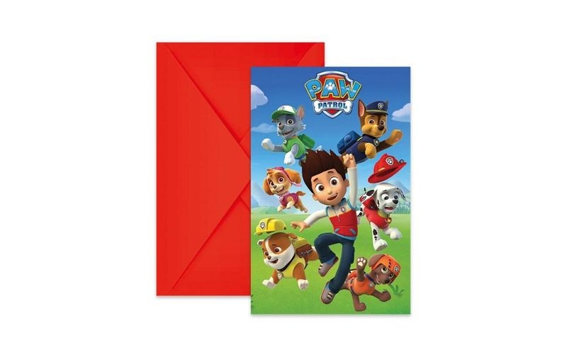 Amscan Geburtstagskarte PawPatrol 6 Stück