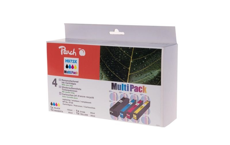 Peach Spar Pack Tintenpatronen kompatibel zu HP No. 973X