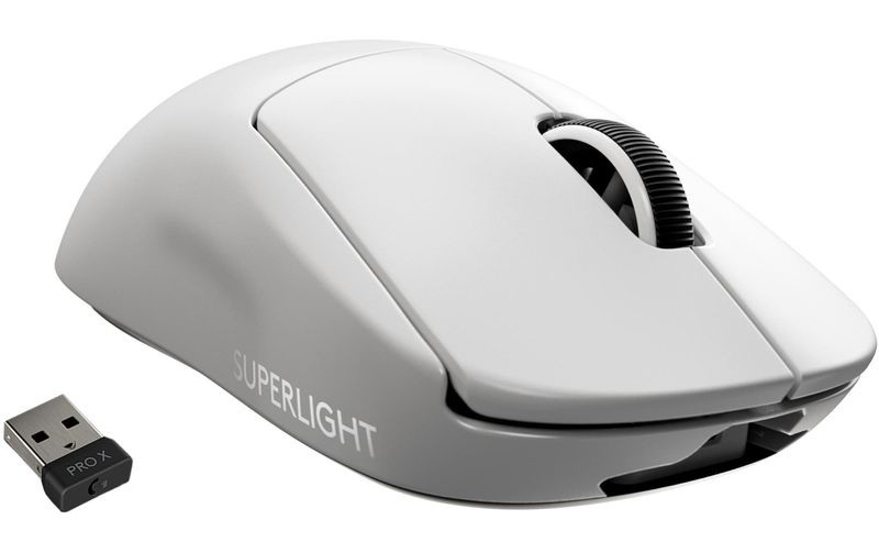 Logitech PRO X SUPERLIGHT Kabellos Gaming-Maus Optisch Wiederaufladbar Weiß