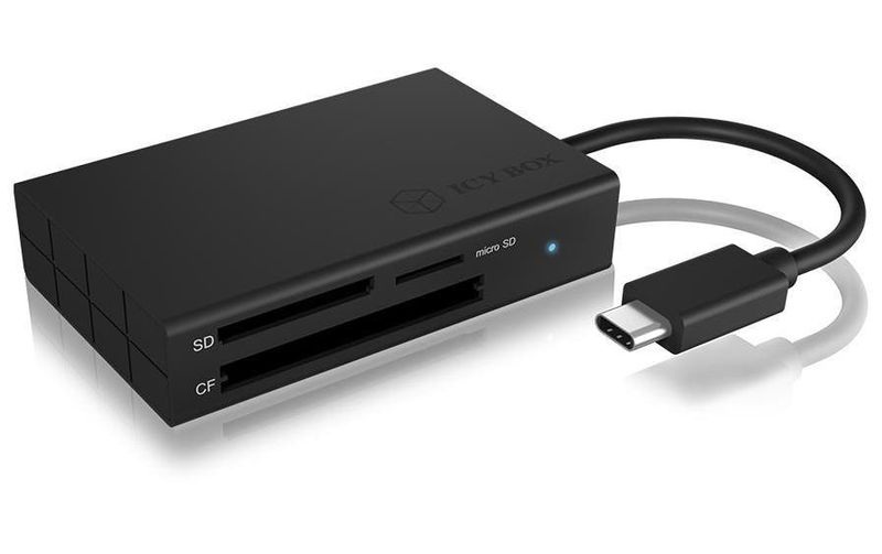 ICY BOX Externer Speicherkartenleser USB-C™ Anthrazit