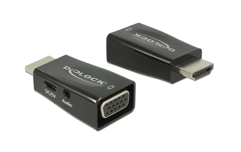 HDMI-A Stecker > VGA Buchse mit Audio, Adapter