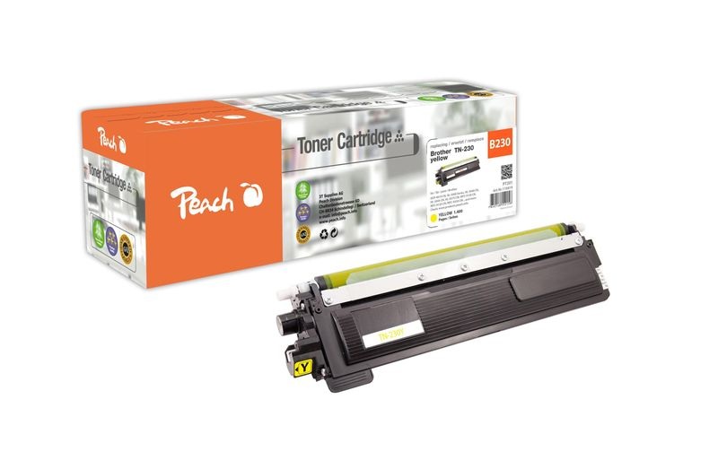 Peach Tonermodul gelb, kompatibel zu Brother TN-230Y, TN-230