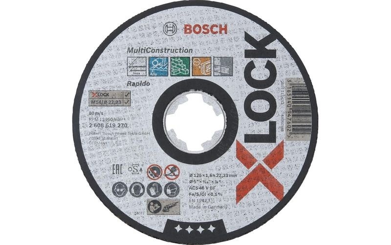 Bosch Accessories 2608619270 Trennscheibe gerade 125 mm 22.23 mm 1 St.