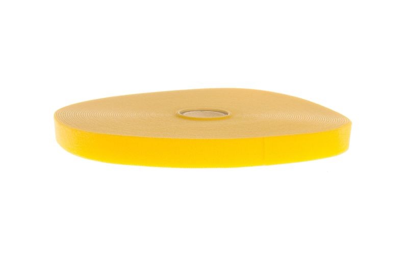 Fastech T0602002081125 Klettband zum Bündeln Haft- und Flauschteil (L x B) 25000 mm x 20 mm Gelb 25 m