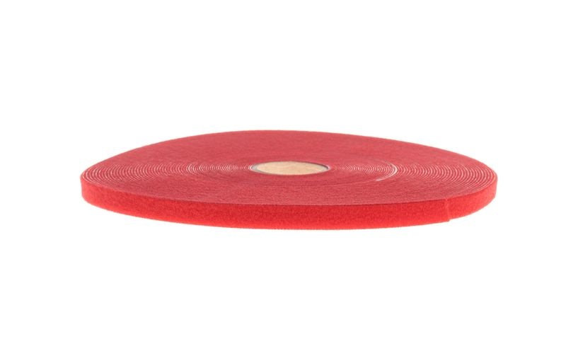 Fastech T0601013391125 Klettband zum Bündeln Haft- und Flauschteil (L x B) 25000 mm x 10 mm Rot 25 m