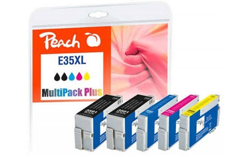 Peach Spar Pack Plus Tintenpatronen XL kompatibel zu Epson No. 35XL