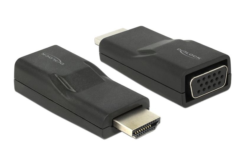 DeLock HDMI - VGA Adapter, schwarz, Typ
