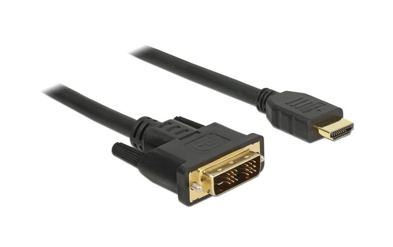DeLock DVI zu HDMI-Kabel, 5m, Kabeltyp