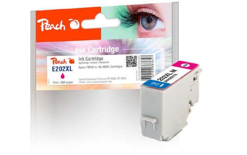 Peach Tintenpatrone XL magenta kompatibel zu Epson No. 202XL, T02H3