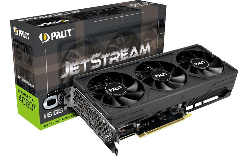 Xpert Vision Grafikkarte Nvidia GeForce RTX 4060 Ti Jetstream 16 GB GDDR6-RAM PCIe x16 PCIe, HDMI®, DisplayPort