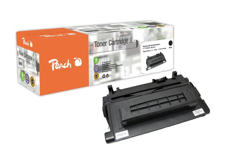 Peach Tonermodul schwarz kompatibel zu HP No. 81A, CF281A