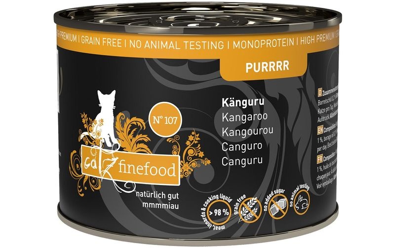 catz finefood Purrrr Dose 6 x 200 g - No. 107 Känguru