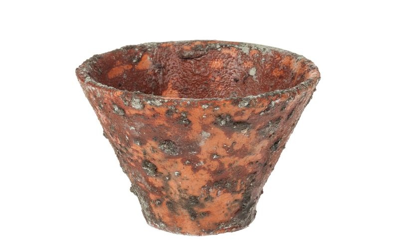 Opiflor Pflanzentopf mit Harzoptik Braun/Terracotta