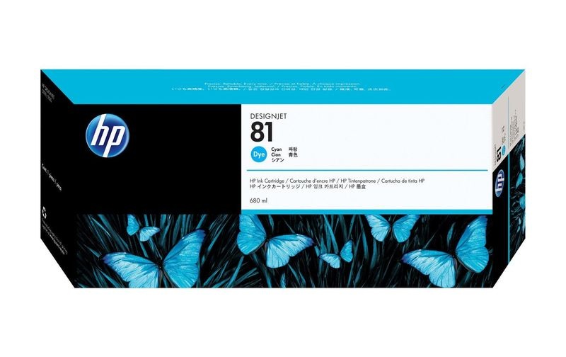 Hewlett-Packard HP Tinte Nr. 81 (C4931A) Cyan