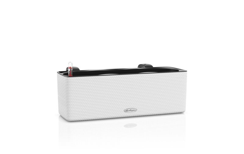 Lechuza - 4er-Set Blumenkästen mit Integriertem Bewässerungssystem Cube Color Triple - Weiss