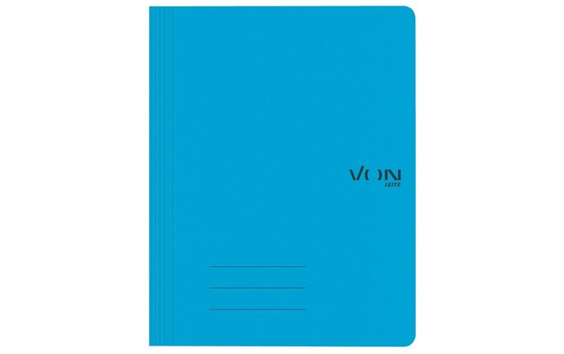 VON Schnellhefter mit Heftmechanik, A4, Blau, 10 Stück