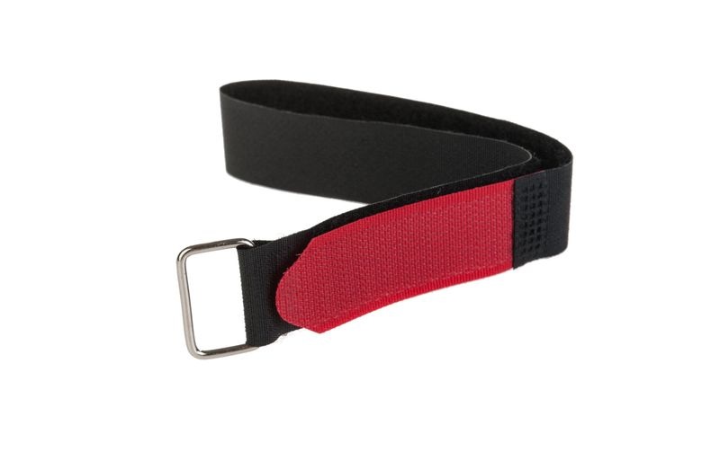 Fastech 687-330M-Bag Klettband mit Gurt Haft- und Flauschteil (L x B) 350 mm x 20 mm Schwarz, Rot 2 St.