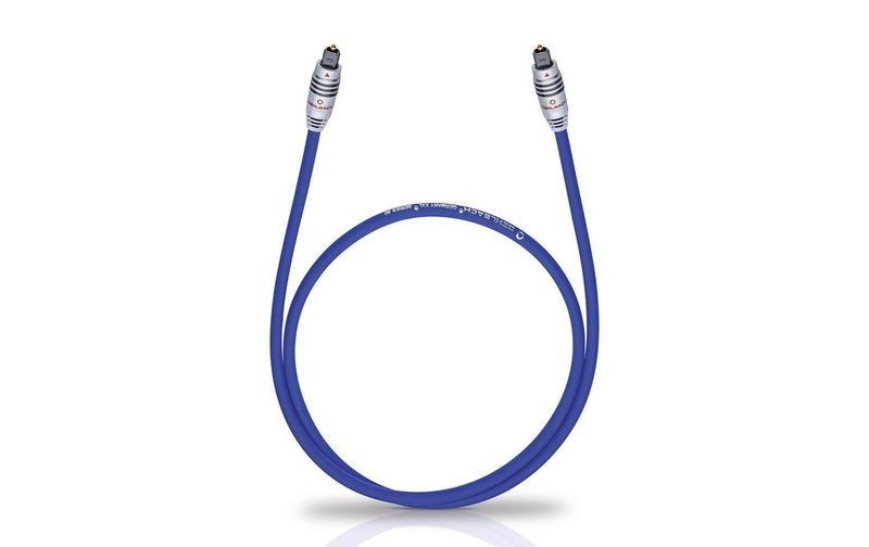 Toslink Digital-Audio Anschlusskabel [1x Toslink-Stecker (ODT) - 1x Toslink-Stecker (ODT)] 2 m Blau Oehlbach XXL® Series