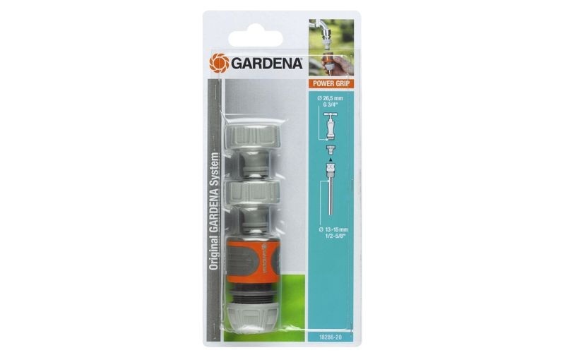 Gardena 18286-20 - Anschluss-Satz (Schwarz/Grau/Orange)