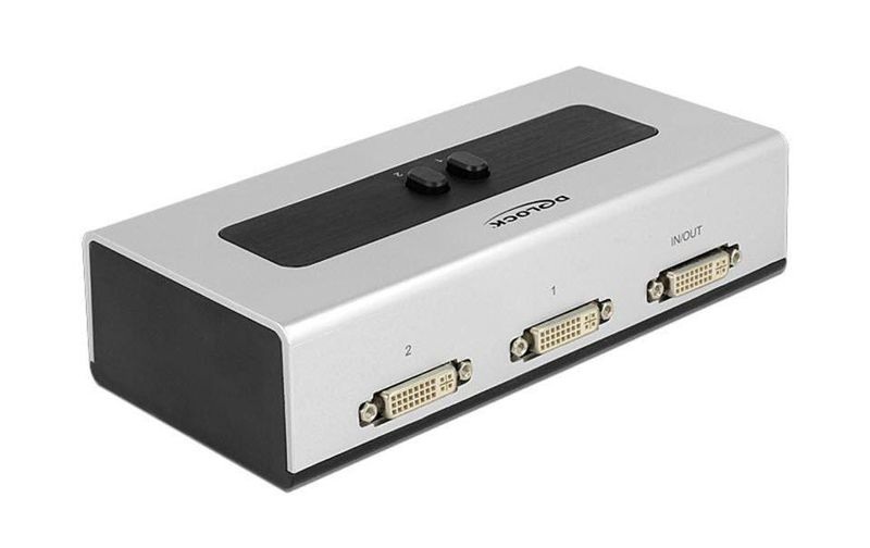 DeLock Switchbox DVI 2 Port DVI-I (24+5)