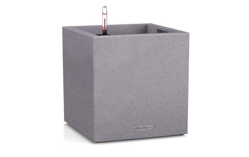 Lechuza - Blumenkasten mit Integriertem Bewässerungssystem Canto Color 40 - Grau