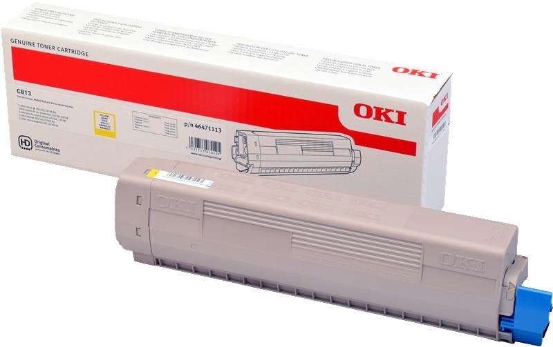 OKI Toner C813 46471113 Original Gelb 5000 Seiten
