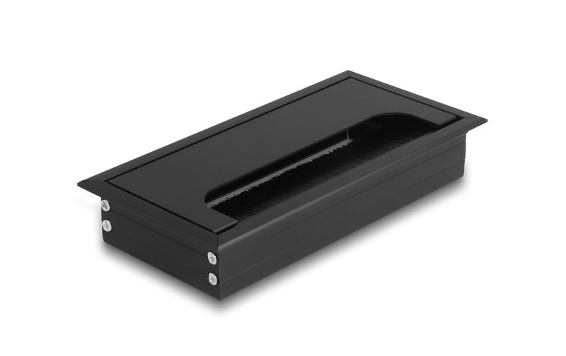 66856 Kabel-Organizer Tisch/Bank Cable grommet Schwarz 1 Stück(e)