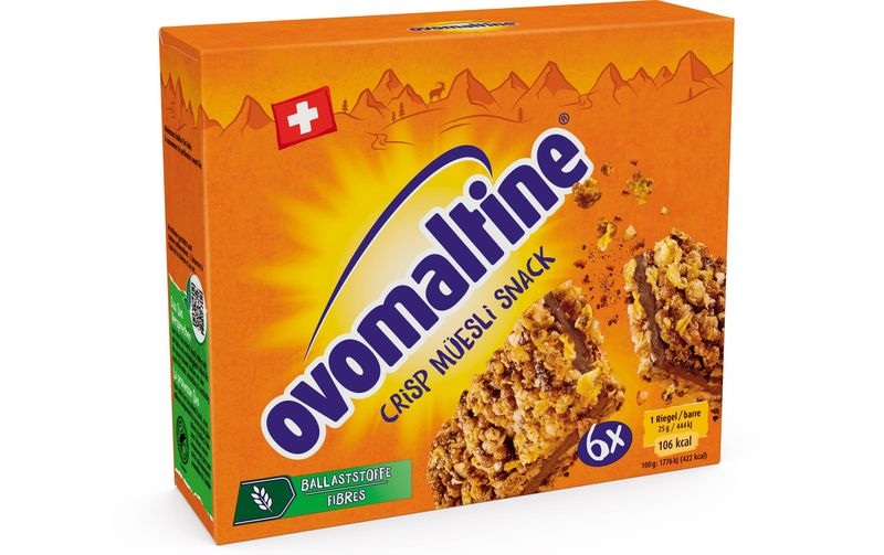 Ovomaltine Crisp Müesli Snack 6x25g