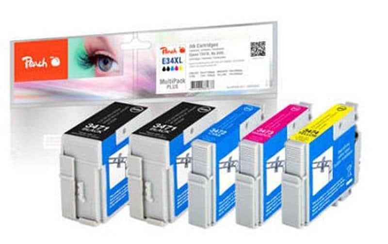 Peach Spar Pack Plus Tintenpatronen XL kompatibel zu Epson No. 34XL
