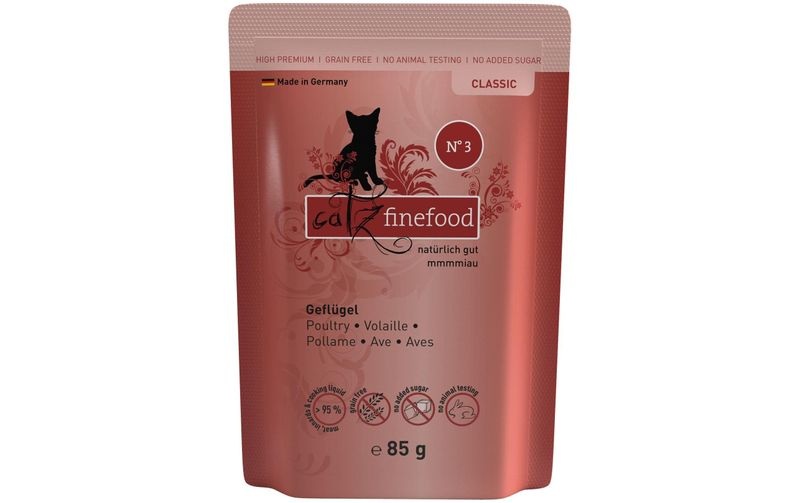Sparpaket catz finefood 64 x 85 g - Geflügel