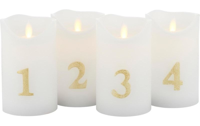 Sirius LED-Kerze Advent Sara 7.5 cm x 13