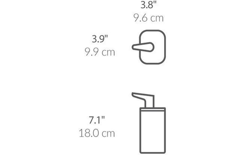 Simplehuman Seifenspender 473 ml, Weiss