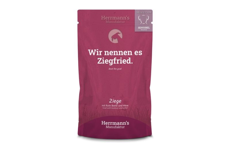 Herrmann's Nassfutter Sensibel Ziege mit rote Beete und Hirse