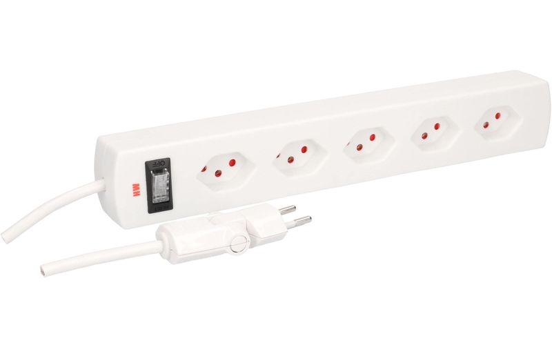 MH Safety-Line 114974 Steckdosenleiste mit Schalter Weiß