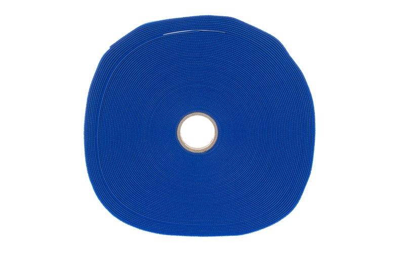 Fastech T0601504261125 Klettband zum Bündeln Haft- und Flauschteil (L x B) 25000 mm x 15 mm Blau 25 m