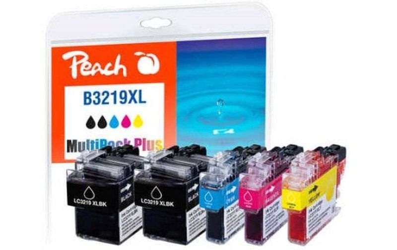Peach Spar Pack Plus Tintenpatronen, kompatibel zu Brother LC-3219XL