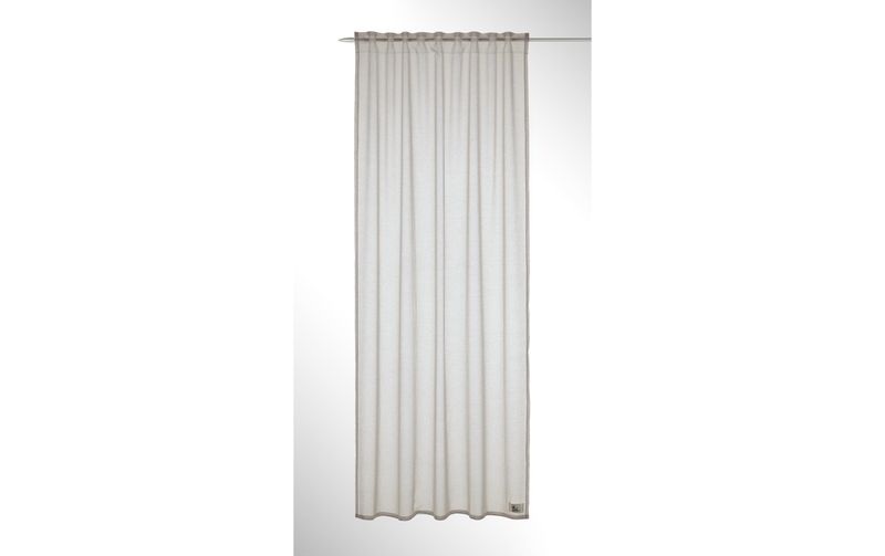 Stotz Decor AG Tagvorhang mit Schlaufe Sowilo 135 x 245 cm, Hellgrau