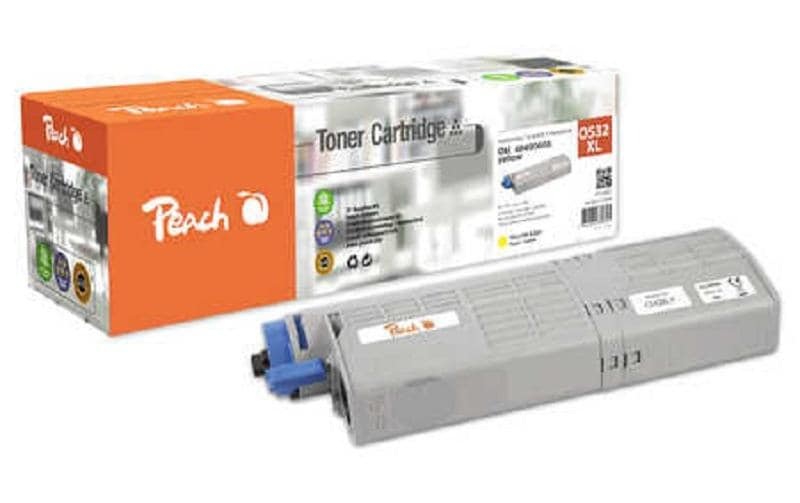 Peach Tonermodul gelb kompatibel zu OKI 46490401