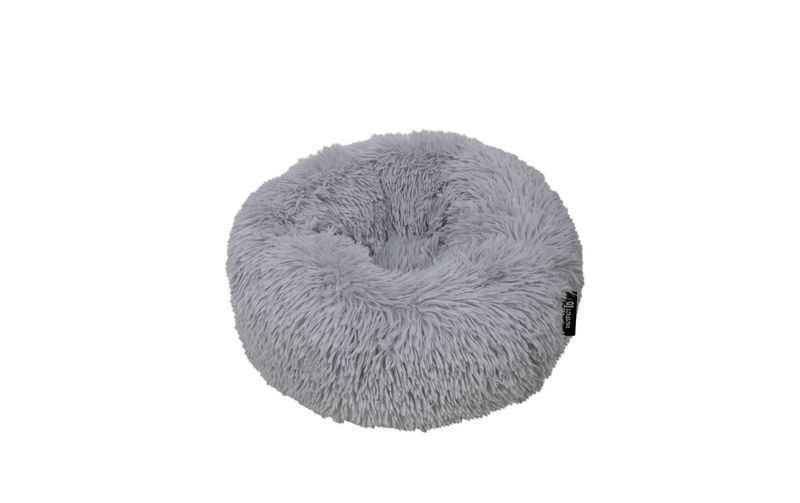 Warmako Hundebett District70 Flaum Donut - grau